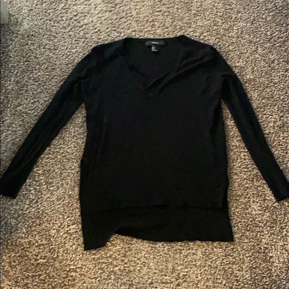 Women’s Express High Low Long Sleeve Black Sweater